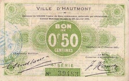 France 50 Centimes Hautmont