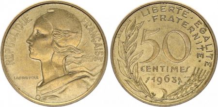 France 50 Centimes Lagriffoul - 1963