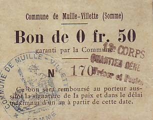 France 50 Centimes Muille-Villette