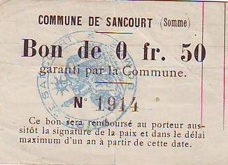 France 50 Centimes Sancourt