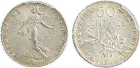France 50 Centimes Semeuse - 1913 - PCGS MS 64
