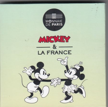France 50 Euros Mickey - 2018 - Argent - Bal du 14 juillet