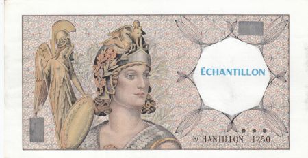 France 50 Francs - Athéna - Echantillon - Type 1250 Quentin de la Tour
