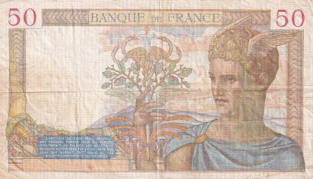 France 50 Francs - Cérès - 03-11-1938 - Série O.9047 - TB+ - F.18.18