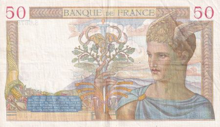 France 50 Francs - Cérès - 05-08-1937 - Série S.6678 - TTB+ - F.18.01