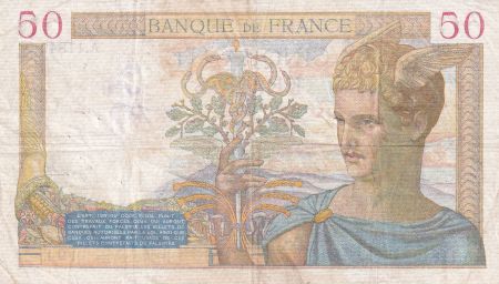 France 50 Francs - Cérès - 11-01-1940 - Série A.11849