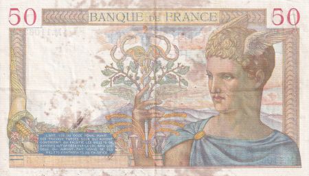 France 50 Francs - Cérès - 21-09-1939 - Série M.11063 - TTB - F.18.31