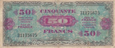 France 50 Francs - Drapeau - 1944 - Sans Série - VF.19.01