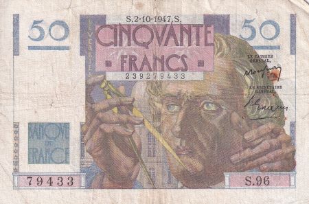 France 50 Francs - Le Verrier - 02-10-1947 - Série S.96 - F.20.09
