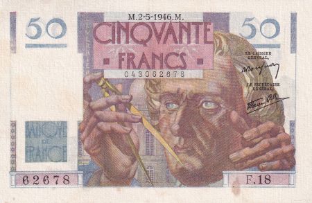 France 50 Francs - Le Verrier - 05-05-1946 - Série F.18 - F.20.03