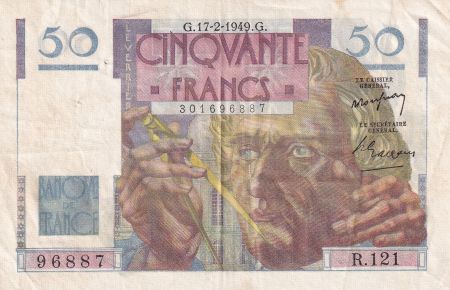 France 50 Francs - Le Verrier - 17-02-1949 - Série R.121 - F.20.11