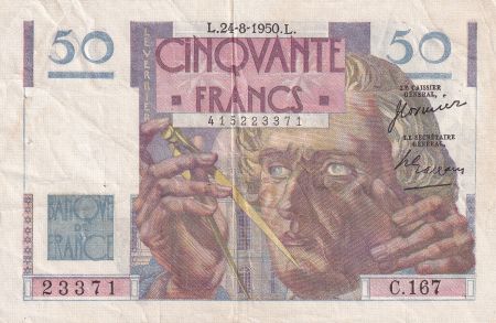 France 50 Francs - Le Verrier - 24-08-1950 - Série C.167 - F.20.16
