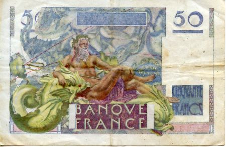 France 50 Francs - Le Verrier 03-11-1949 - Série Q.144 - TTB