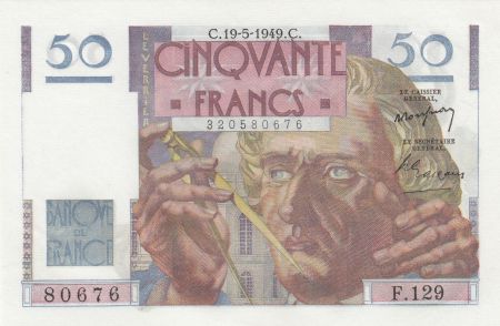 France 50 Francs - Le Verrier 19-05-1949 - Série F.129 - NEUF