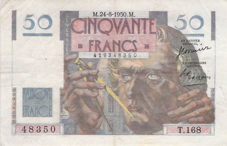 France 50 Francs - Le Verrier 24-08-1950 - Série T.168 - TTB