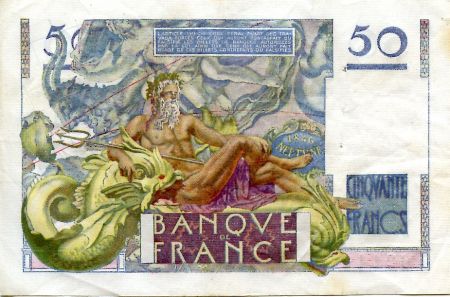 France 50 Francs - Le Verrier 29-06-1950 - Série L.153 - TTB