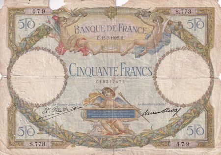 France 50 Francs - Luc Olivier Merson - 15-07-1927 - Série S.773 - F.15.01