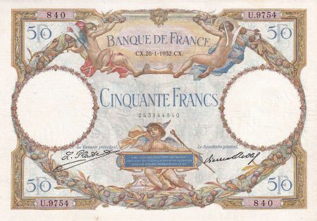 France 50 Francs - Luc Olivier Merson - 28-01-1932 - Série U.9754 - F.16.03