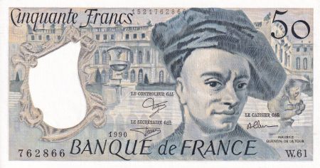 France 50 Francs - Quentin de la Tour - 1990 - Série W.61 - NEUF - F.67.16
