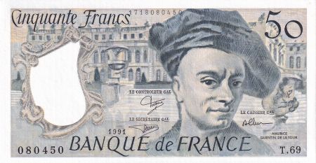 France 50 Francs - Quentin de la Tour - 1991 - Série T.69 - F.67.17