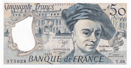 France 50 Francs - Quentin de la Tour - 1991 - Série Y.68 - F.67.17