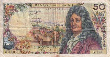 France 50 Francs - Racine - 05 -1970 - Série R.169 - F.64.17