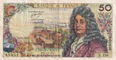 France 50 Francs - Racine - 06-11-1969 - Série X.156 - F.64.15