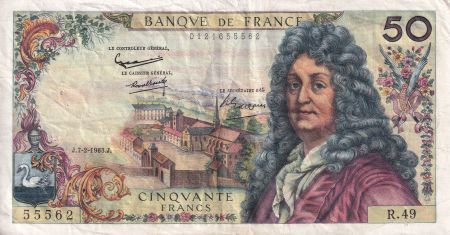 France 50 Francs - Racine - 07-02-1963 - Série R.49 - TTB - F.64.04