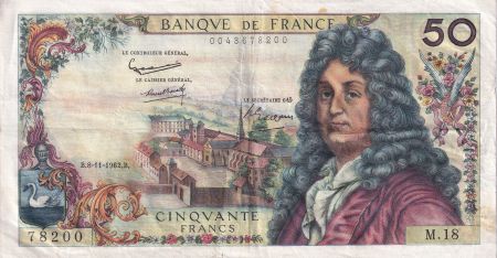 France 50 Francs - Racine - 08-11-1962 - Série M.18 - TTB - F.64.02