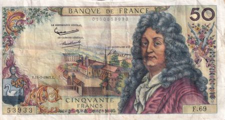 France 50 Francs - Racine - 11-07-1963 - Série F.69 - F.64.06