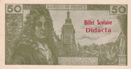 France 50 Francs - Racine - Billet Scolaire - 07-06-1962