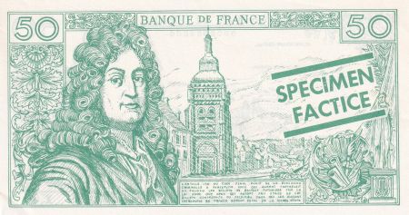 France 50 Francs - Racine - Billet Scolaire - Série X.0