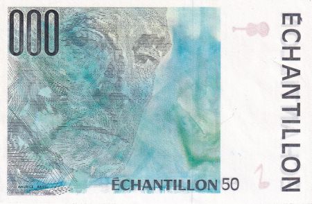 France 50 Francs - Ravel - Type Saint-Exupéry - Echantillon - 1995 - SPL+