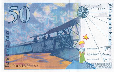 France 50 Francs - Saint-Exupéry - 1997 - Lettre D - F.73.04