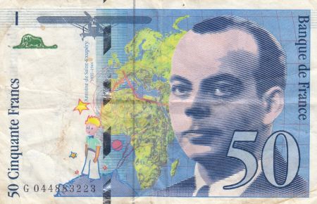 France 50 Francs - Saint-Exupéry - 1997 - Lettre G - F.73.04