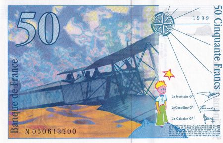 France 50 Francs - Saint-Exupéry - 1999 - Lettre N - F.73.05