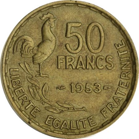 France 50 Francs - Type G. Guiraud - France 1953 (SUP)