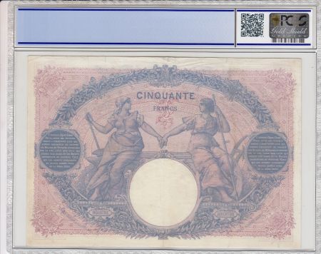 France 50 Francs Bleu et Rose - 10-05-1906 - PCGS VF35