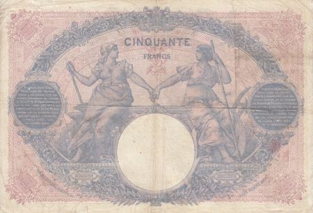 France 50 Francs Bleu et Rose - 13-10-1915 Série E.6476