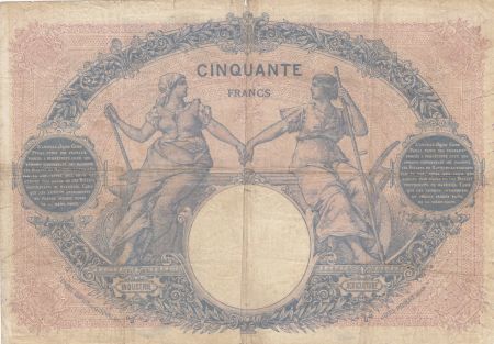France 50 Francs Bleu et Rose - 14-09-1901 Série E.2106