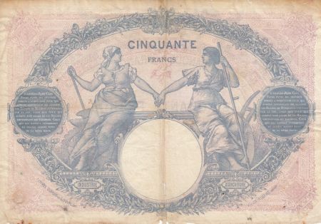 France 50 Francs Bleu et Rose - 17-02-1925 Série L.11589