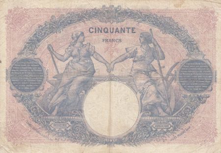 France 50 Francs Bleu et Rose - 18-02-1919 Série S.8271