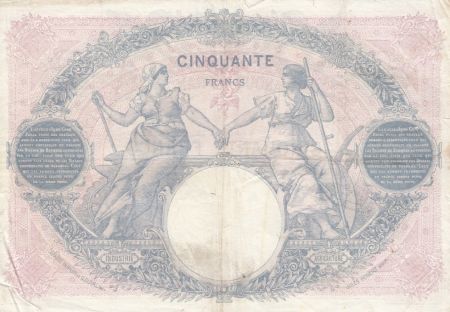 France 50 Francs Bleu et Rose - 19-02-1924 Série C.10383