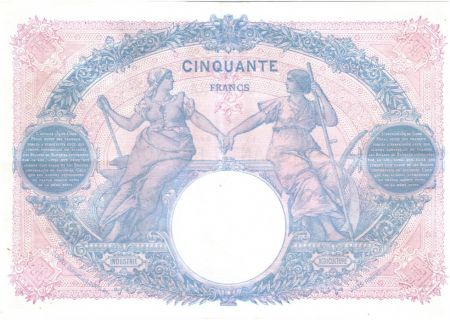 France 50 Francs Bleu et Rose - 1916