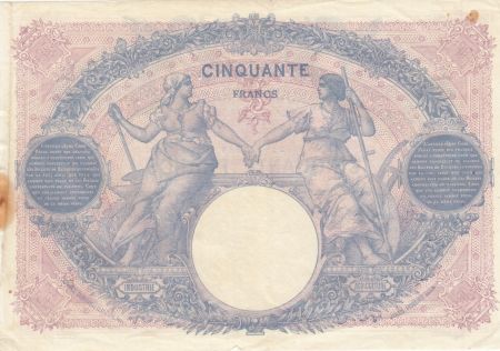 France 50 Francs Bleu et Rose - 1919 Série R.8618