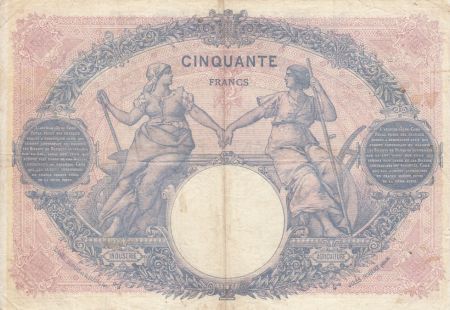 France 50 Francs Bleu et Rose - 22-12-1917 Série C.7812