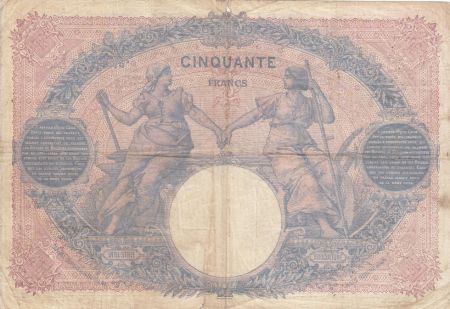 France 50 Francs Bleu et Rose - 26-04-1913 Série C.4603