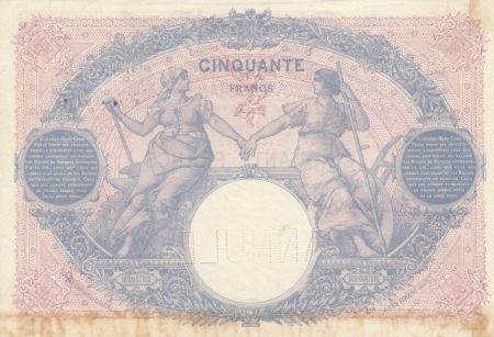 France 50 Francs Bleu et Rose - Spécimen 1920