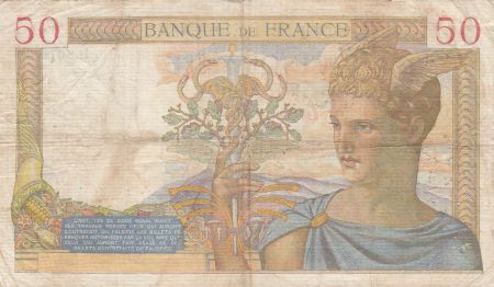 France 50 Francs Cérès - 05-08-1937 - Série B.6676