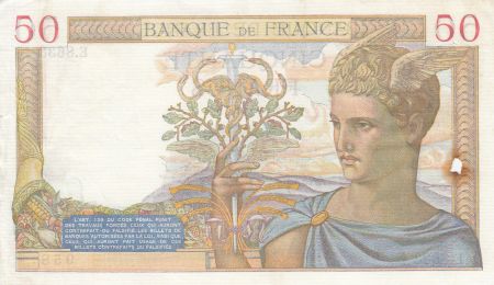 France 50 Francs Cérès - 06-10-1938- Série E.8633